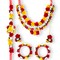 Flower Designer Shells Jewelry Set for Women Handmade Necklace with Earrings Maang Tikka Bracelet Waistbelt Indian Artificial Jewellery for Haldi Mehndi Wedding Party Bridal